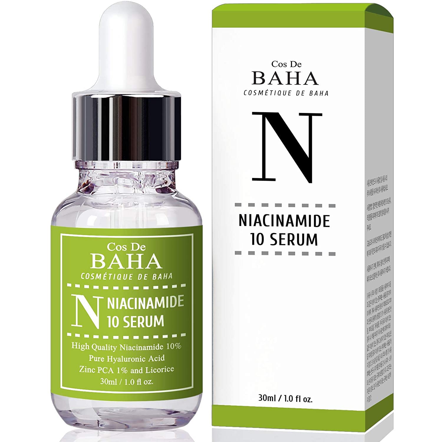 Cos de BAHA Niacinamide 10% Zinc 1% (N) Facial Serum 30ml