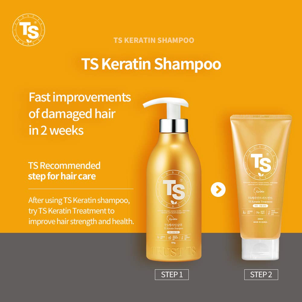 TS Keratin Shampoo for Damaged and Dry Scalp 500g