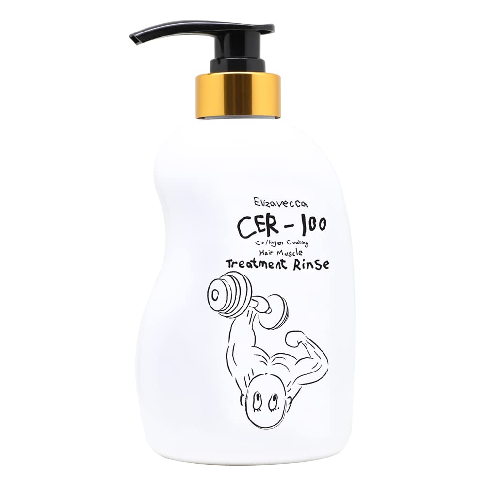 Elizavecca CER-100 Collagen Coating Hair Muscle Treatment Rinse Hair Conditioner, 500ml