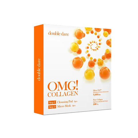 [ DOUBLE DARE ] OMG! Collagen Kit (Cleansing Pad 3 pcs + Micro Mask 3 pcs)