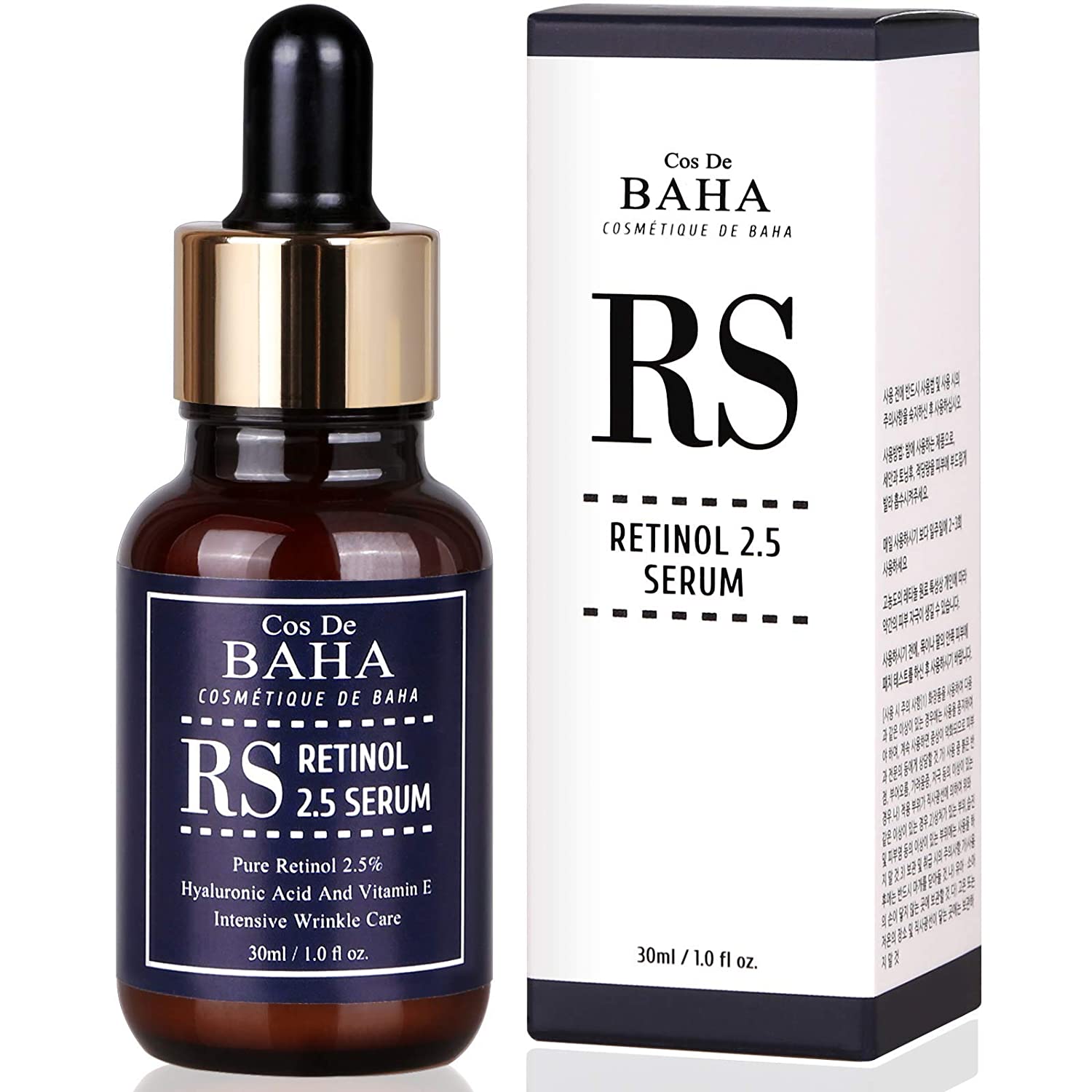 Cos de BAHA Retinol 2.5% (RS) Facial Serum with Vitamin E, 30ml