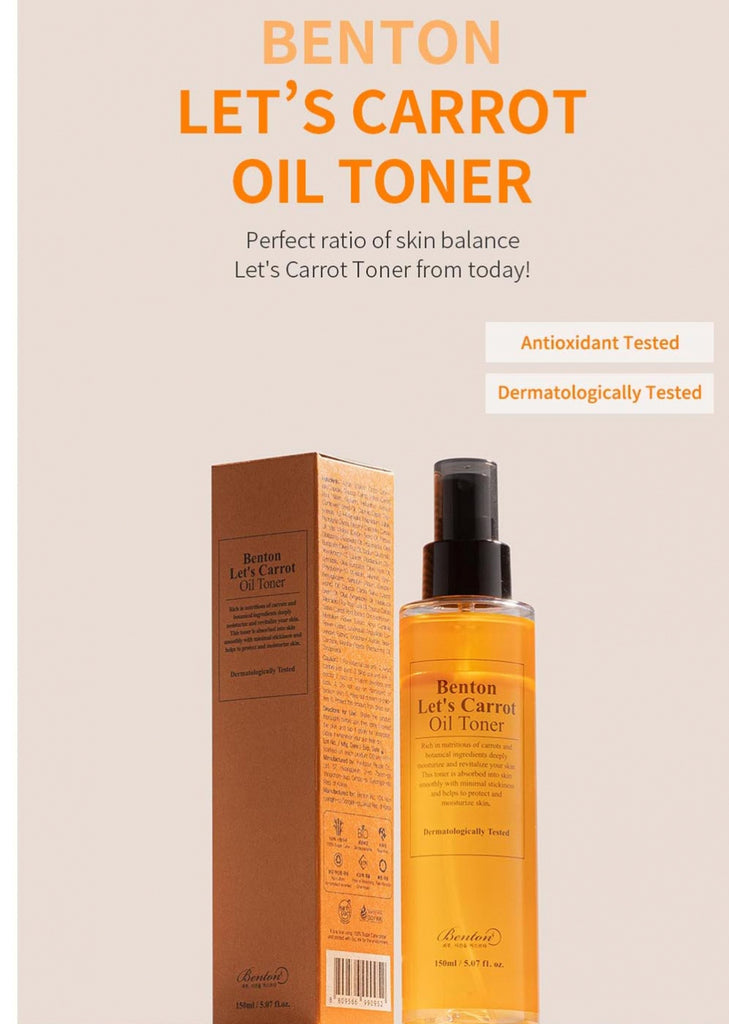 [ BENTON ] Let's Carrot Oil Toner 150ml / 5.07 fl.oz.