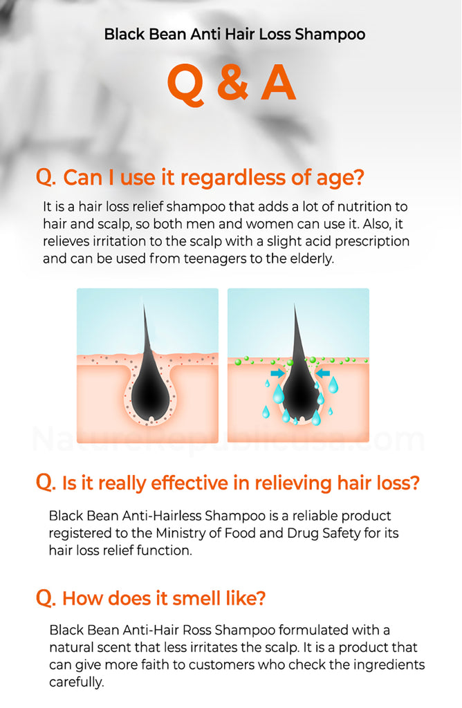 Nature Republic Black Bean Anti Hair Loss Shampoo 300ml