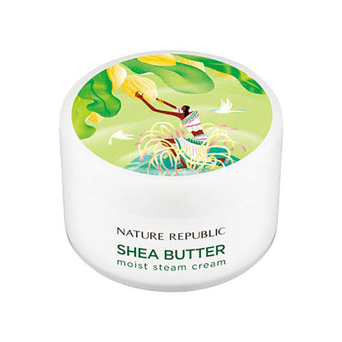 Nature Republic Shea Butter Moist Steam Cream Moisturizer for Normal to Dry Skin, 100ml