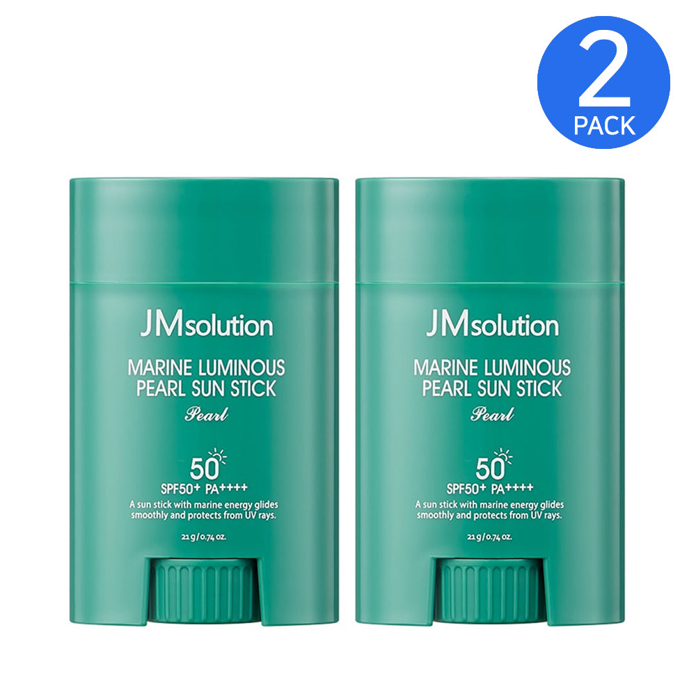 JM Solution Marine Luminous Pearl Sun Stick Sunscreen, 21g x 2-Pack