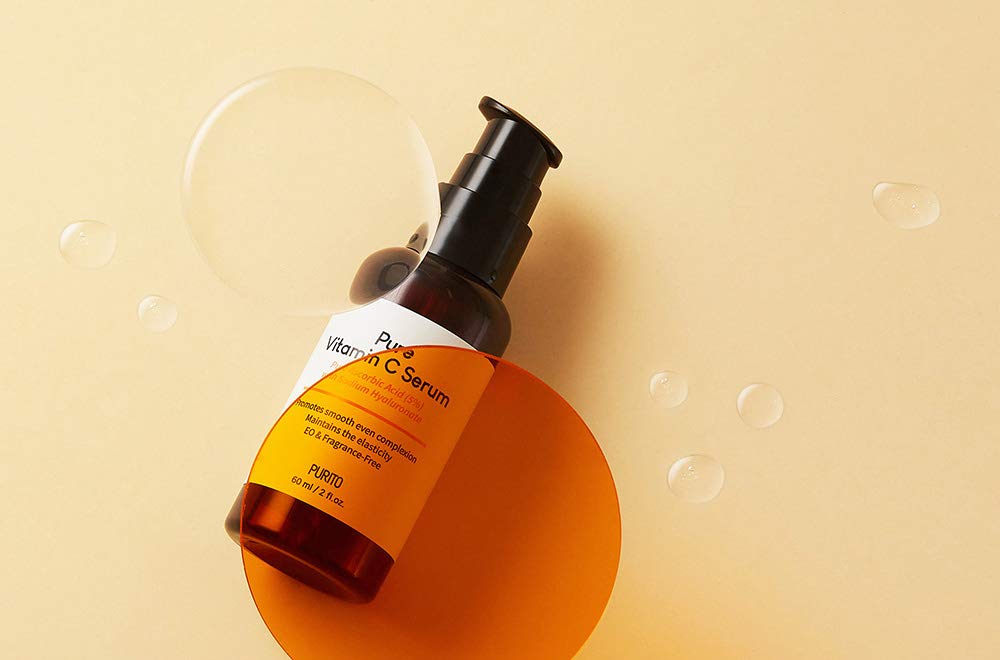 Purito Pure Vitamin C Facial Serum, Hypoallergenic and Calming 60ml
