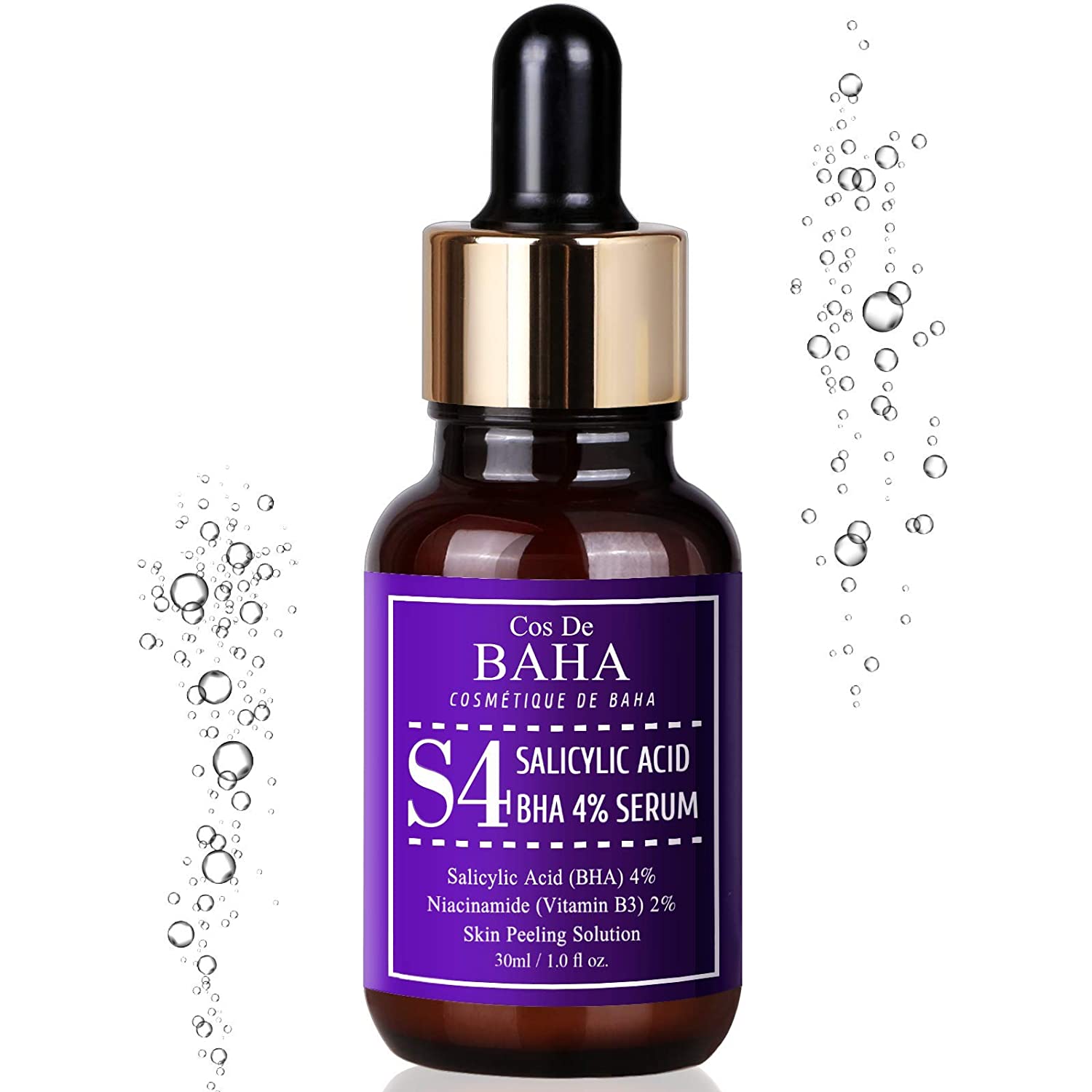Cos de BAHA Salicylic Acid 4% (S4) BHA Exfoliating Facial Serum 30ml