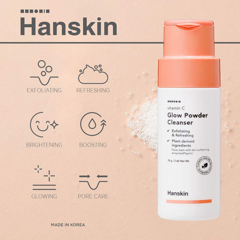 Hanskin Vitamin C Glow Powder Facial Cleanser 70g