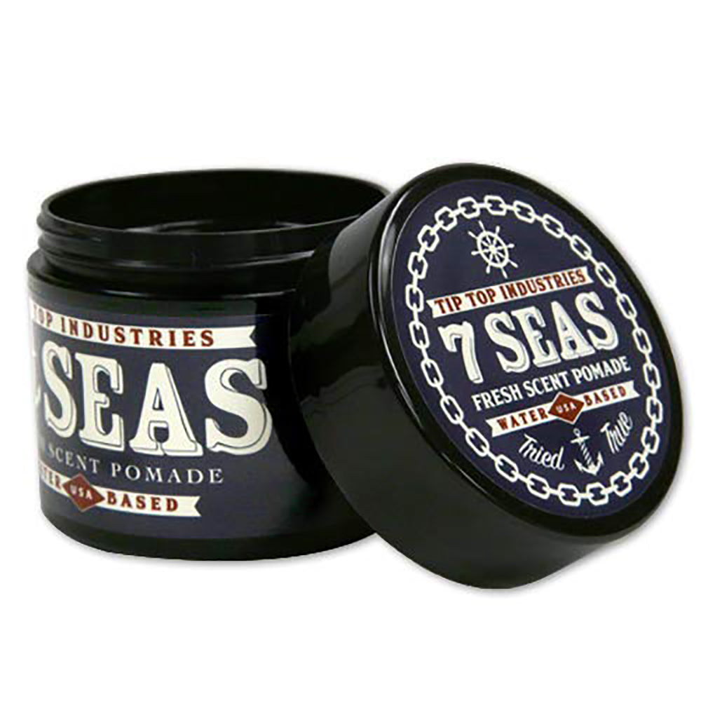 Tip Top 7 Seas Fresh Scent Pomade - Strong Hold, High Shine 4.25oz
