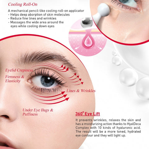 [ DOUBLE DARE ] OMG! Eye 360 Lifting Serum, Anti Wrinkle Reduce Dark Circles, 22ml / 0.7 fl. oz