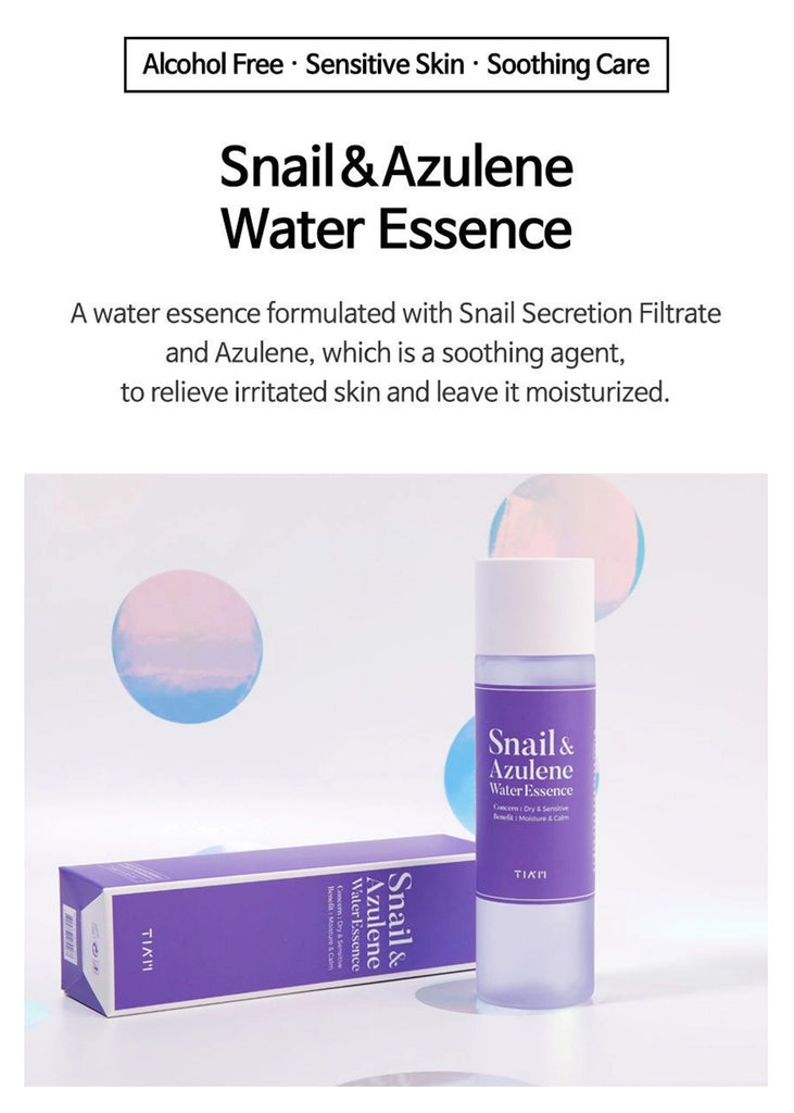 [ TIAM ] Snail & Azulene Water Essence 180ml / 6.08 fl.oz.