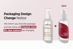 [ ISNTREE ] Chestnut AHA 8% Clear Facial Essence for Exfoliating and Smoothing, 100ml / 3.38 fl. oz.