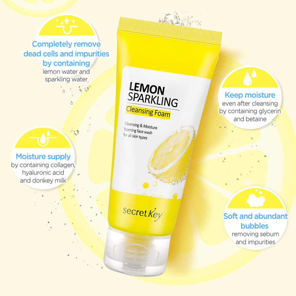 [ SECRET KEY ] Lemon Sparkling Cleansing Foam 200g (7.05 oz.)