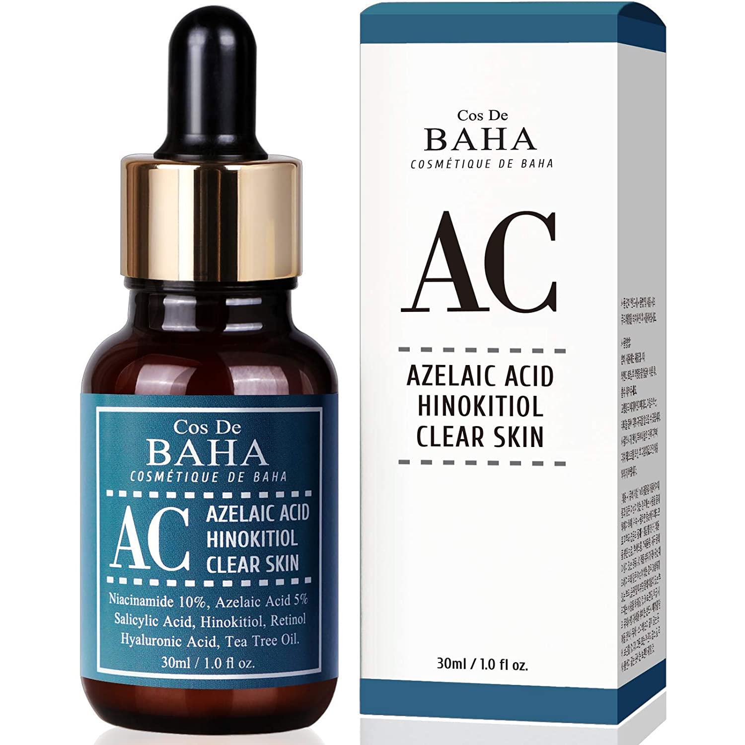Cos de BAHA Azelaic Acid (AC) Clearing Facial Serum 30ml