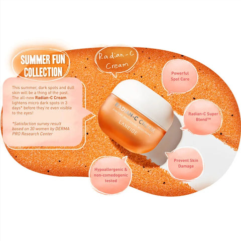 [ LANEIGE ] Radian-C Cream with Vitamin C, Brightening and Reduce Dark Spots, 30ml