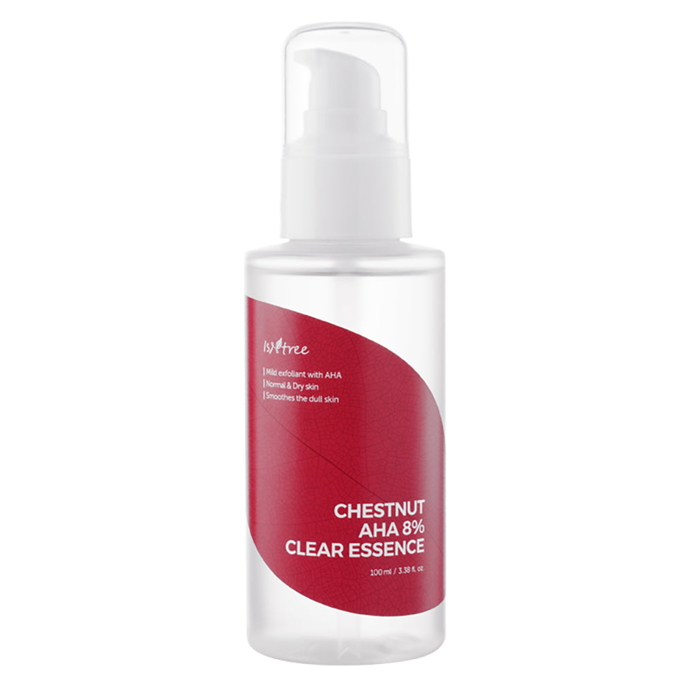 [ ISNTREE ] Chestnut AHA 8% Clear Facial Essence for Exfoliating and Smoothing, 100ml / 3.38 fl. oz.
