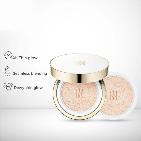 [ HERA ] Glow Lasting Cushion Foundation, 23C1 Pink Beige SPF 50+ / PA+++ (15g + Refill 15g)