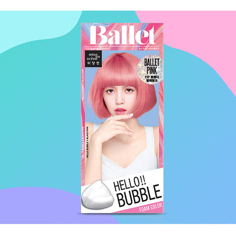 [ MISE EN SCENE ] Hello Bubble Foam Color Easy Self Hair Dye 11BP Ballet Pink