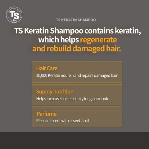 TS Keratin Shampoo for Damaged and Dry Scalp 500g