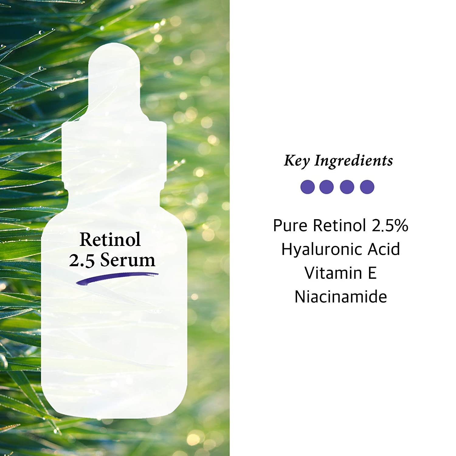 Cos de BAHA Retinol 2.5% (RS) Facial Serum with Vitamin E, 30ml