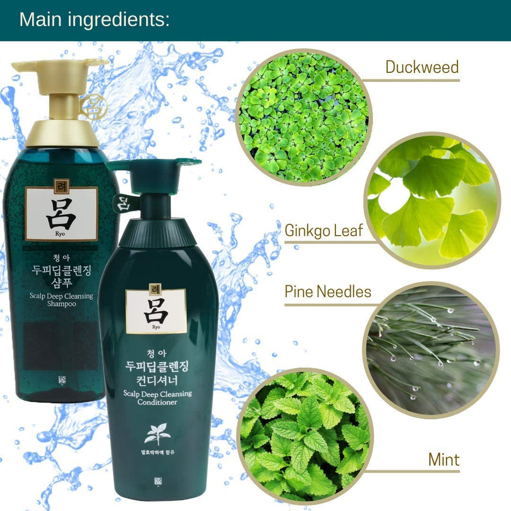 [ RYO ] Chung Ah Mo Scalp Deep Cleansing Shampoo & Conditioner SET 500ml