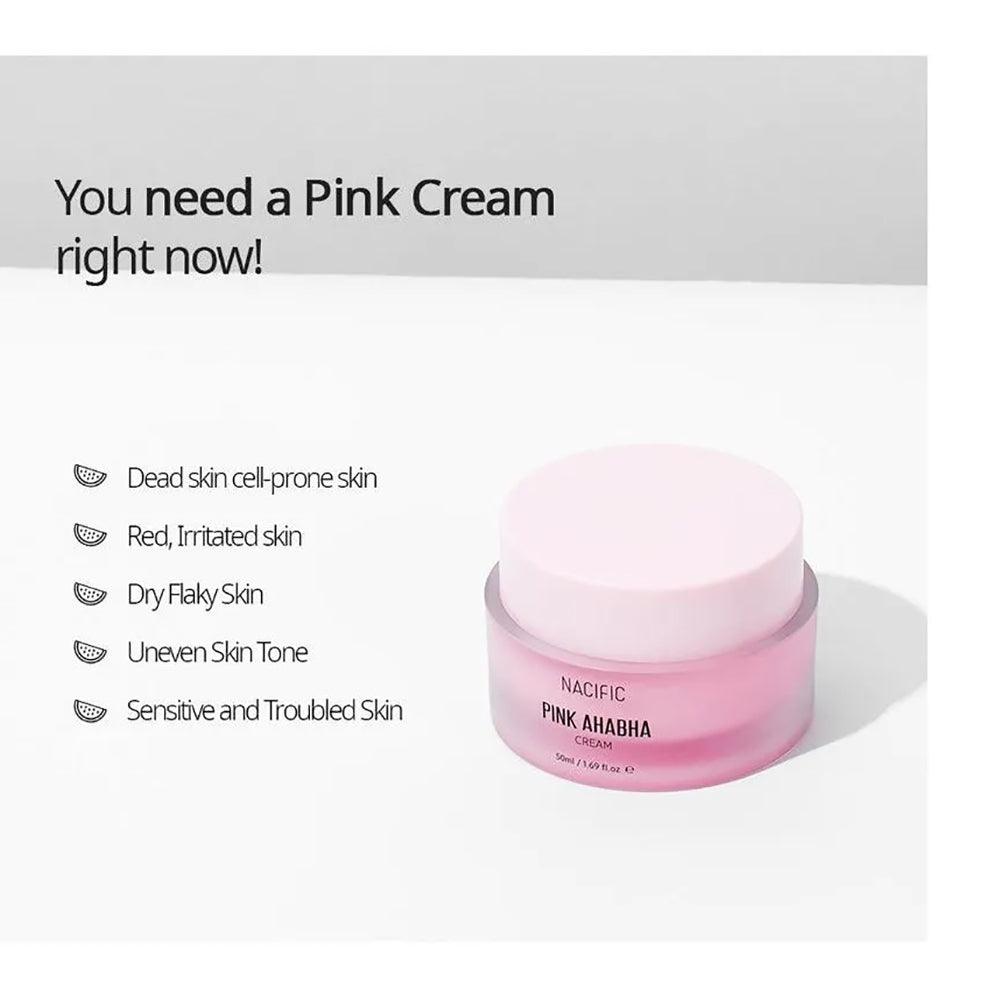 [ NACIFIC ] Pink AHA BHA Cream 50ml