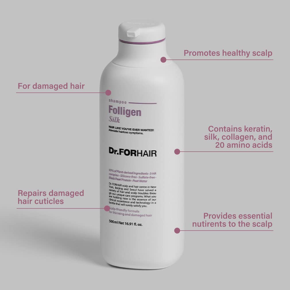 Dr.FORHAIR Folligen Silk Shampoo for 500ml / 16.91 fl.oz