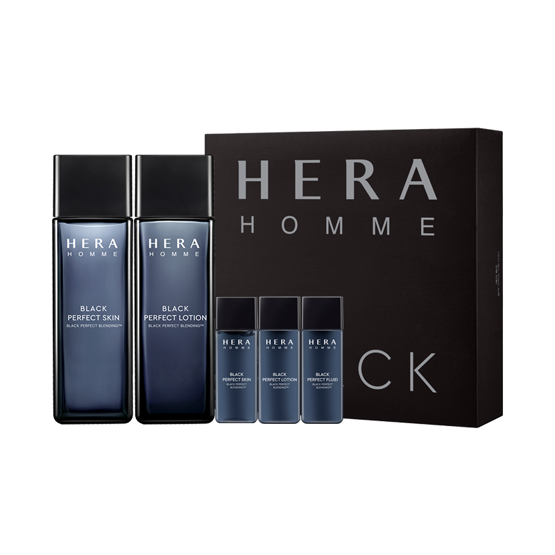 [ HERA ] Black Perfect Skin Gift Set, with Skin and Lotion