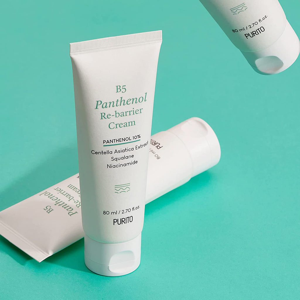 Purito B5 Panthenol Re-barrier Face Cream, Vegan & Cruelty-free, 80ml / 2.7 fl. oz.