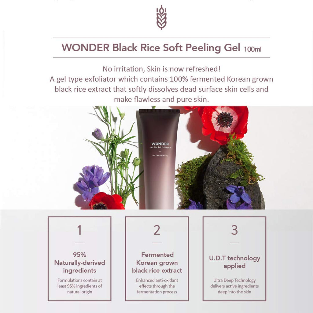 [ HARUHARU ] Wonder Black Rice Soft Peeling Gel 100ml (3.3 fl. oz.)