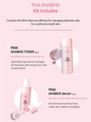 [ NACIFIC ] x Stray Kids Pink AHA BHA Skincare Kit + Stray Kids Photo Cards 2 PCS - KosBeauty