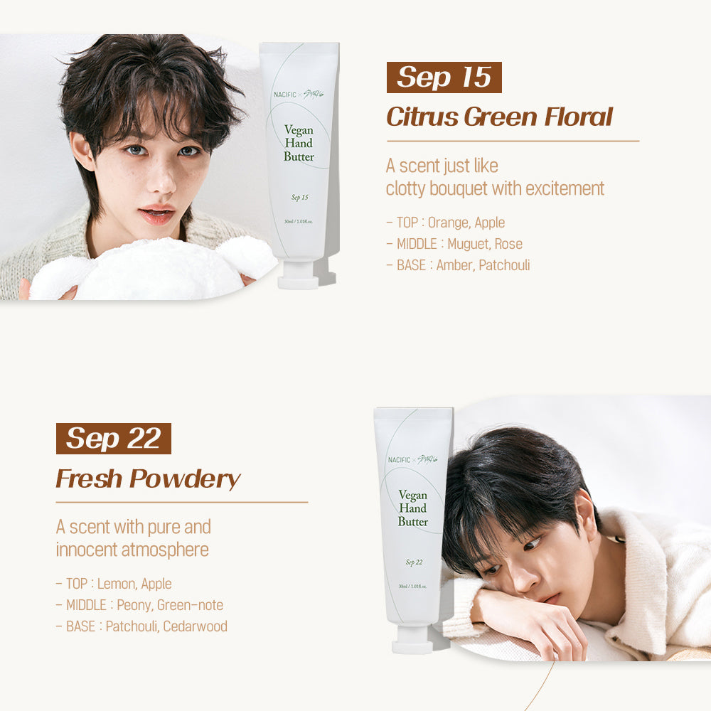Nacific x Stray Kids Vegan Hand Butter 8 PCS Set, with 8 PCS Photo Cards
